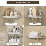 Corner Bathroom Shower Shelf Storage Basket, Wall Mounted Organizer