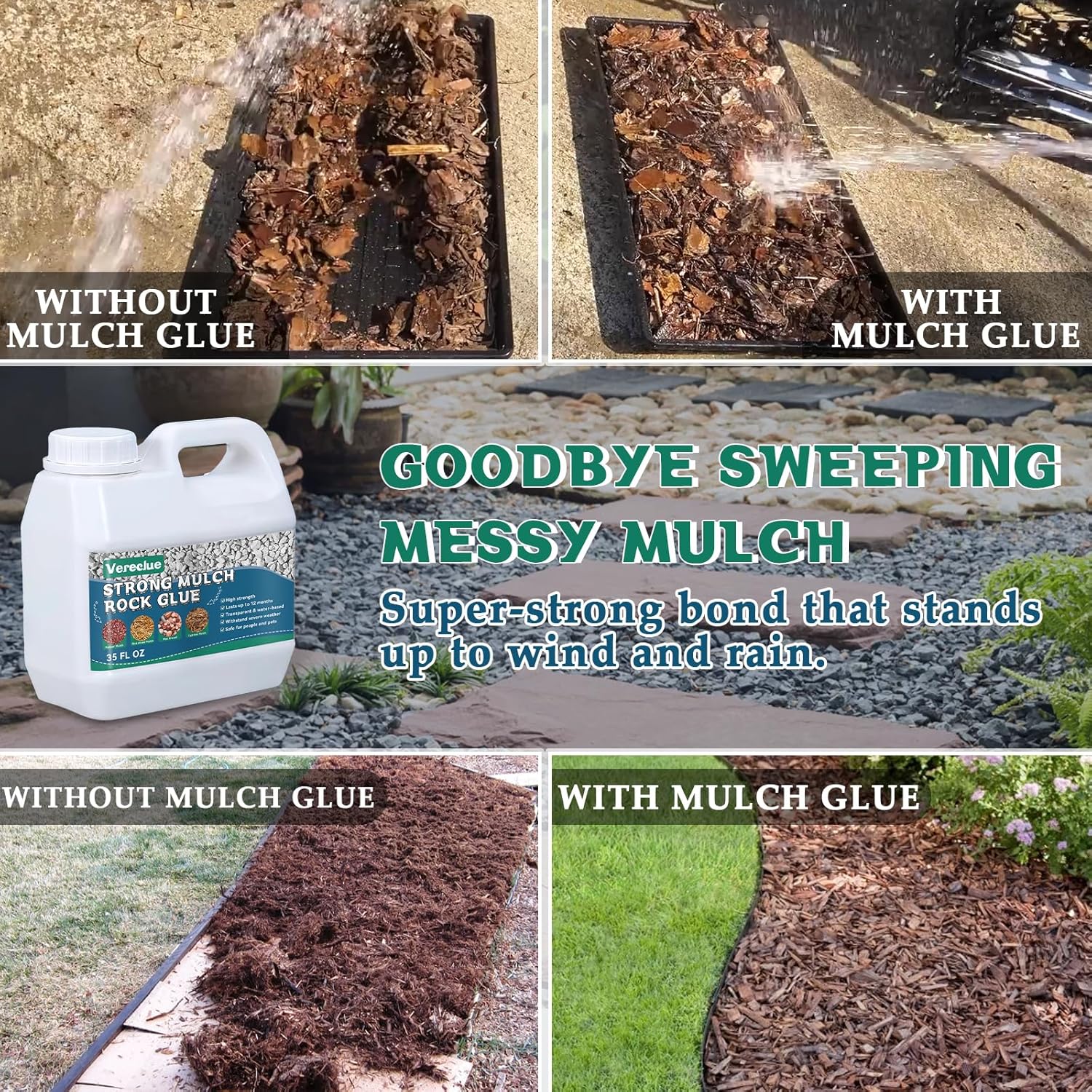 ⏳Time-limited Special⏰Long Lasting Mulch Glue for Landscaping🌿