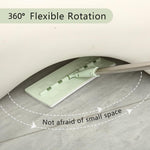 Flat mop with stainless steel handle, including reusable and washable mops