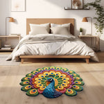 🦚 Quick-Dry Non-Slip Peacock Mat