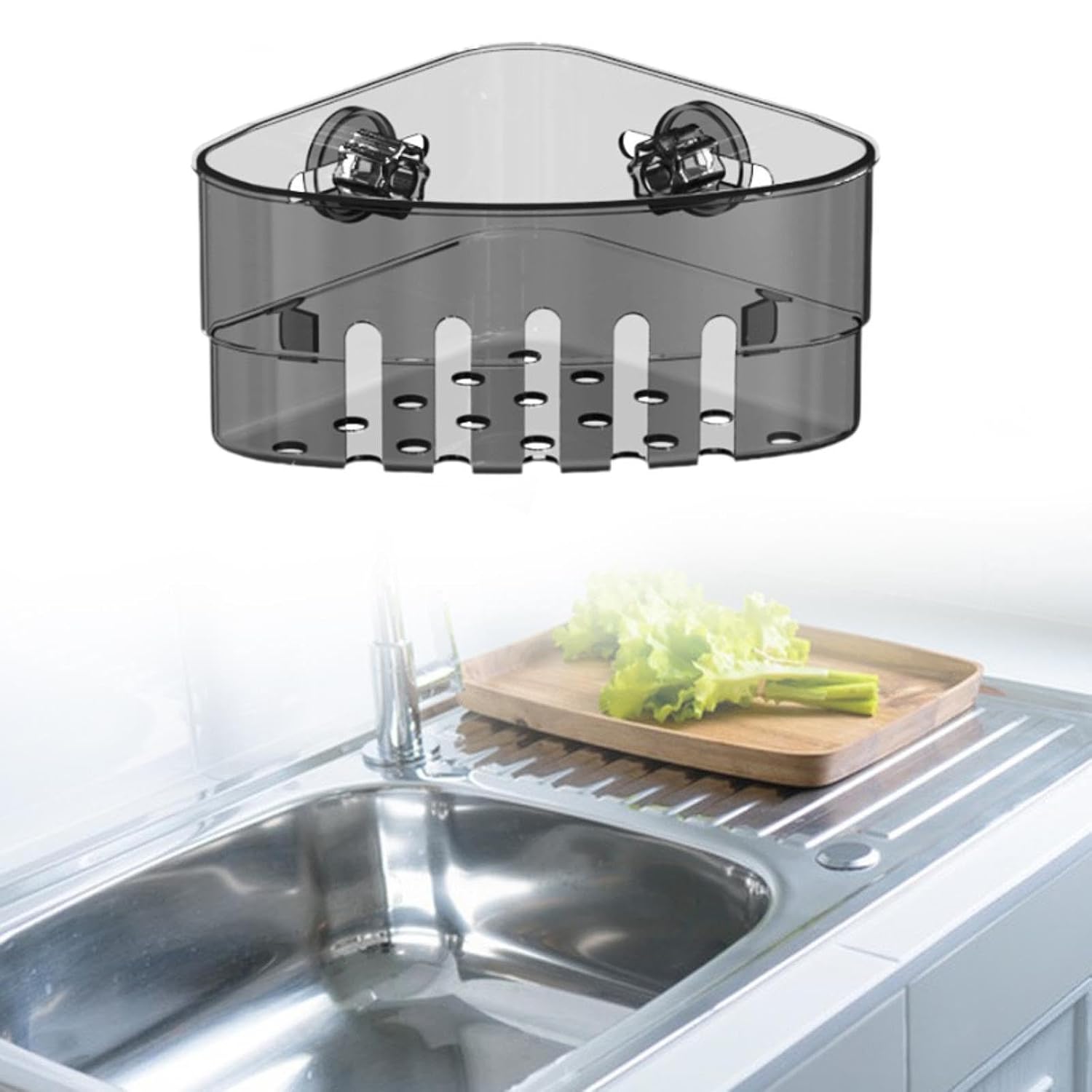 🔥PACK OF 2🔥Suction Corner Storage Basket