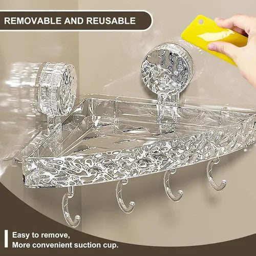 Corner Bathroom Shower Shelf Storage Basket, Wall Mounted Organizer