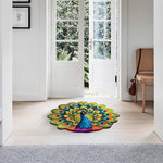 🦚 Quick-Dry Non-Slip Peacock Mat