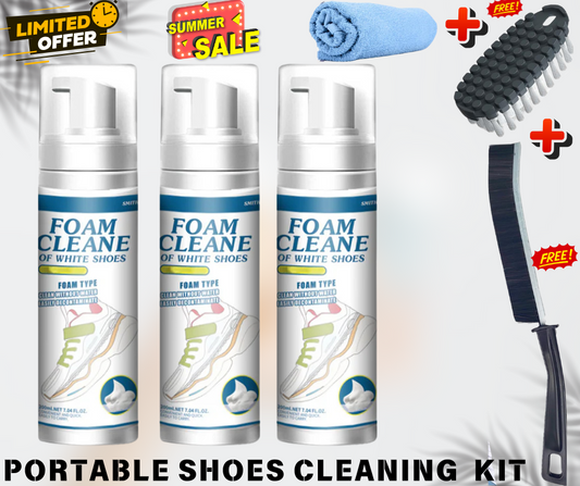 3 PACK ✨Universal Portable No-Rinse Foam Cleaner for Shoes✨