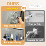 Multifunctional Suction Cup Wall-mounted Storage Rack with Drainage Hole