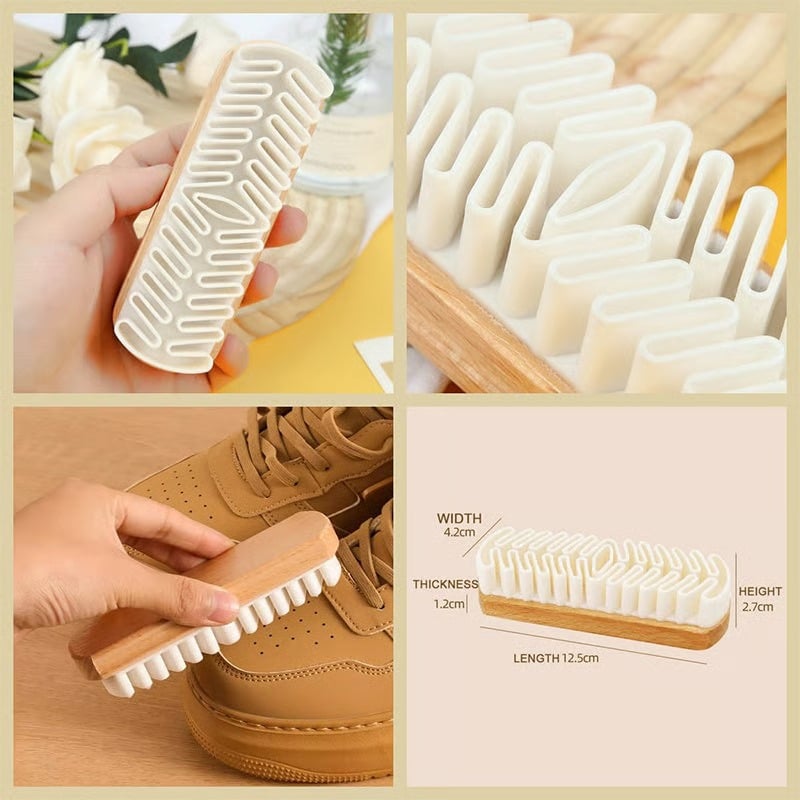 Static-Grip Rubber Shoe Brush
