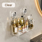 Multifunctional Suction Cup Wall-mounted Storage Rack with Drainage Hole