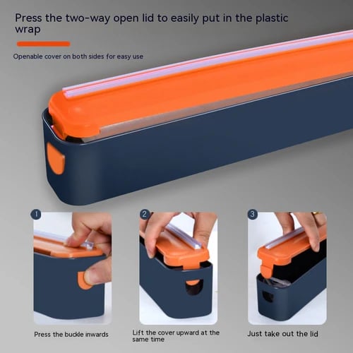 (🔥HOT SALE NOW 33% OFF) - Kitchen Magnetic Cling Film Cutter