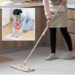 Flat mop with stainless steel handle, including reusable and washable mops