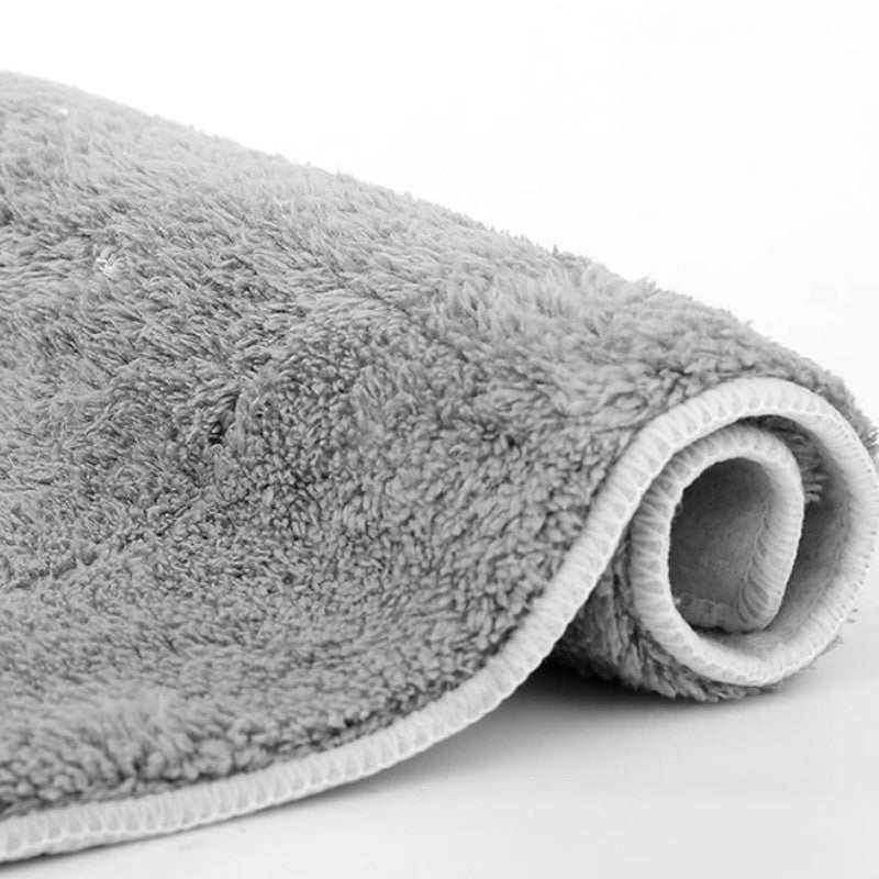 Flat mop with stainless steel handle, including reusable and washable mops